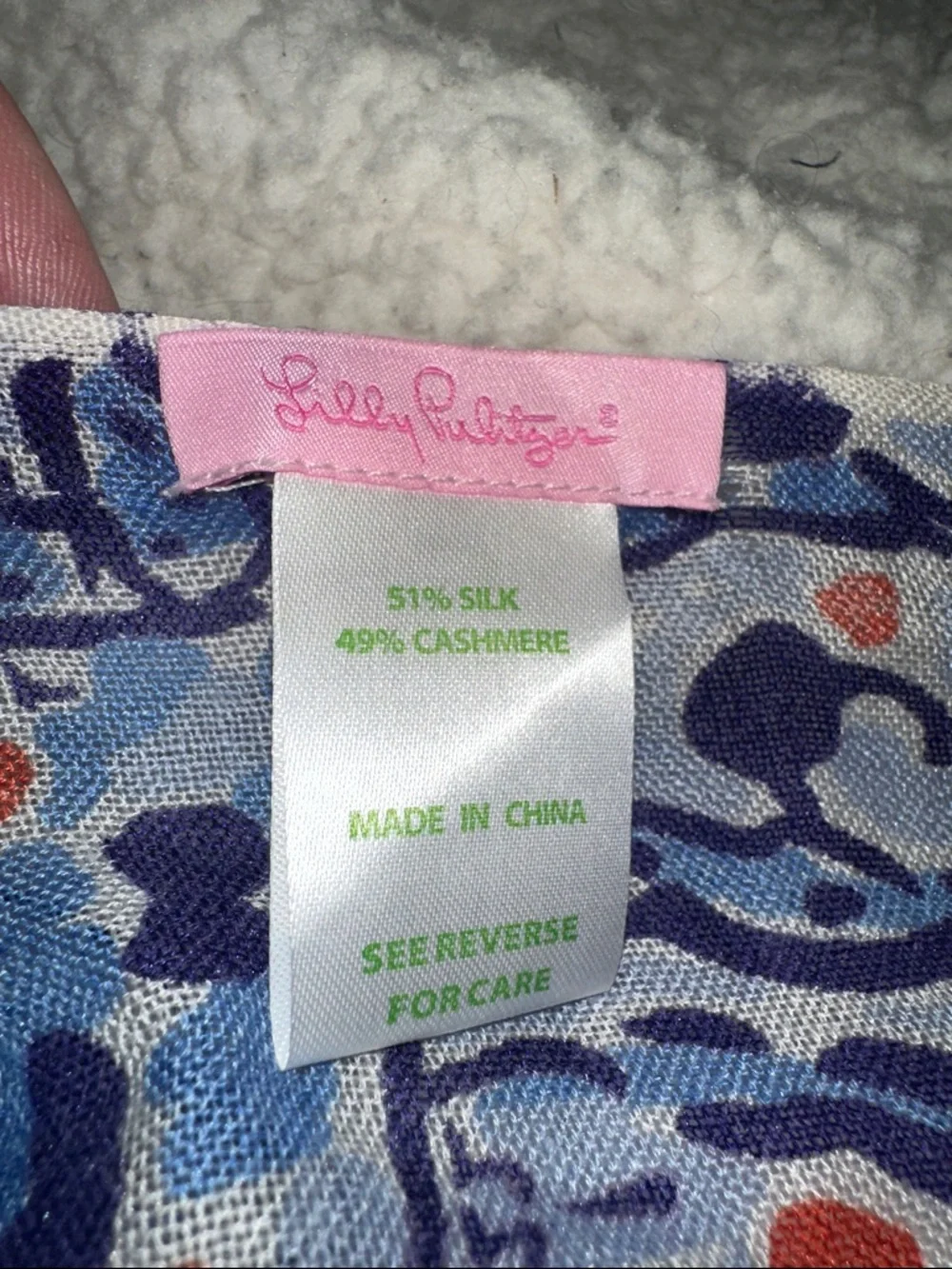 Lilly Pulitzer Zodiac Cancer Print Scarf - Picture 2 of 7